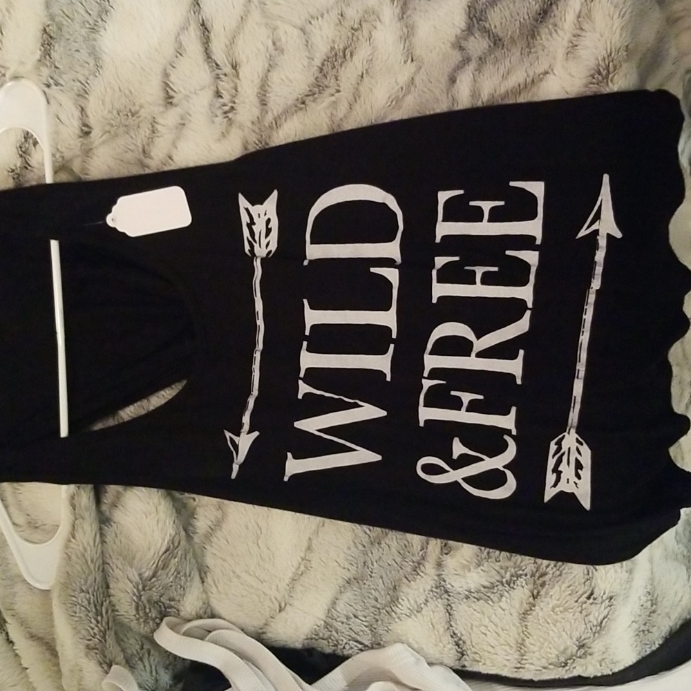 Wild and free womans tank top